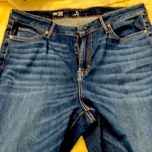 Ana High Rise Straight Jeans size 18W with front and back pockets